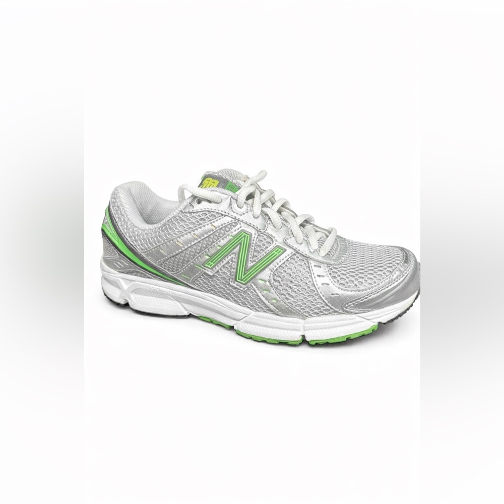 New Balance 470 3v Women's Silver and Lime Sneakers